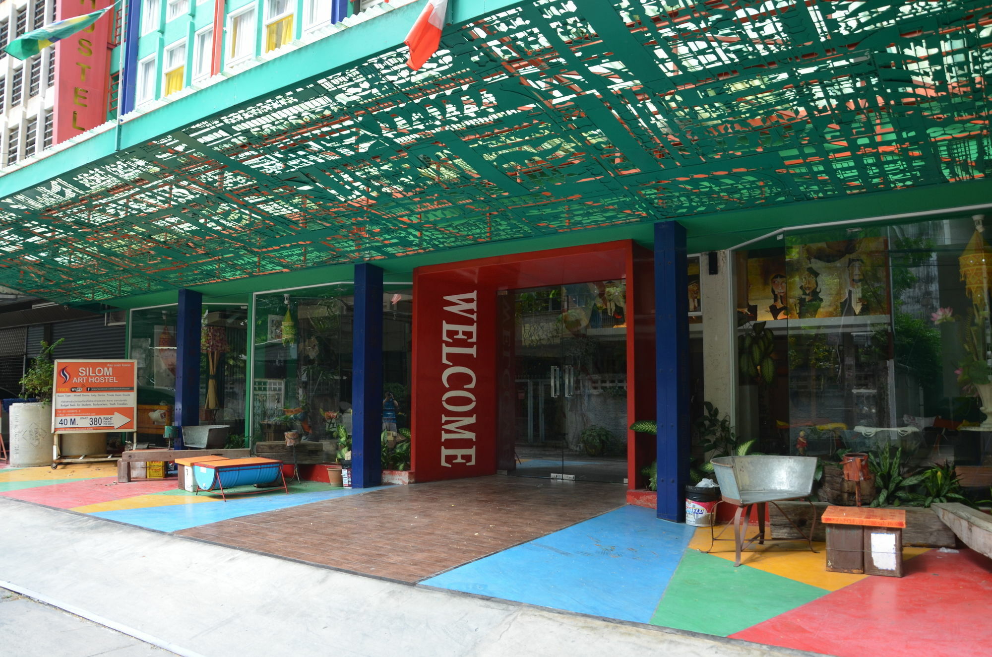 Silom Art Hostel Bangkok Exterior foto